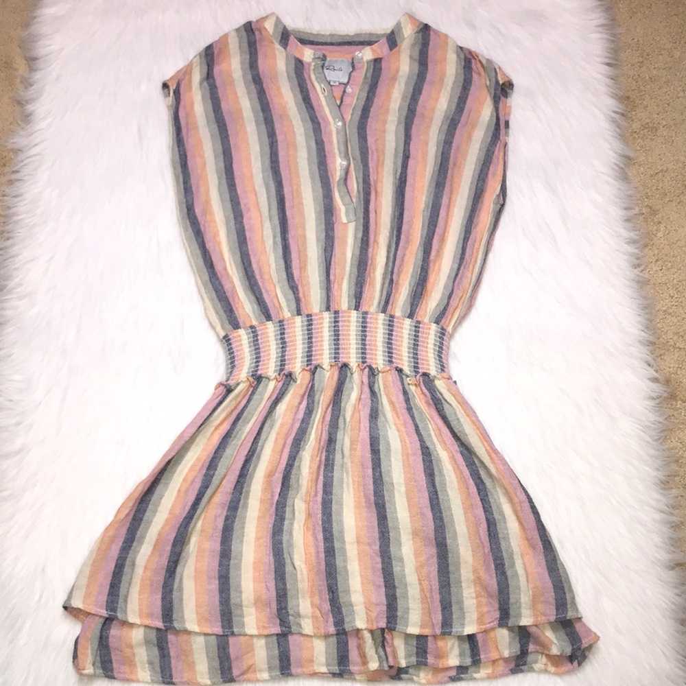 Rails Women’s Striped Multi-Color Button-Up Sleev… - image 1